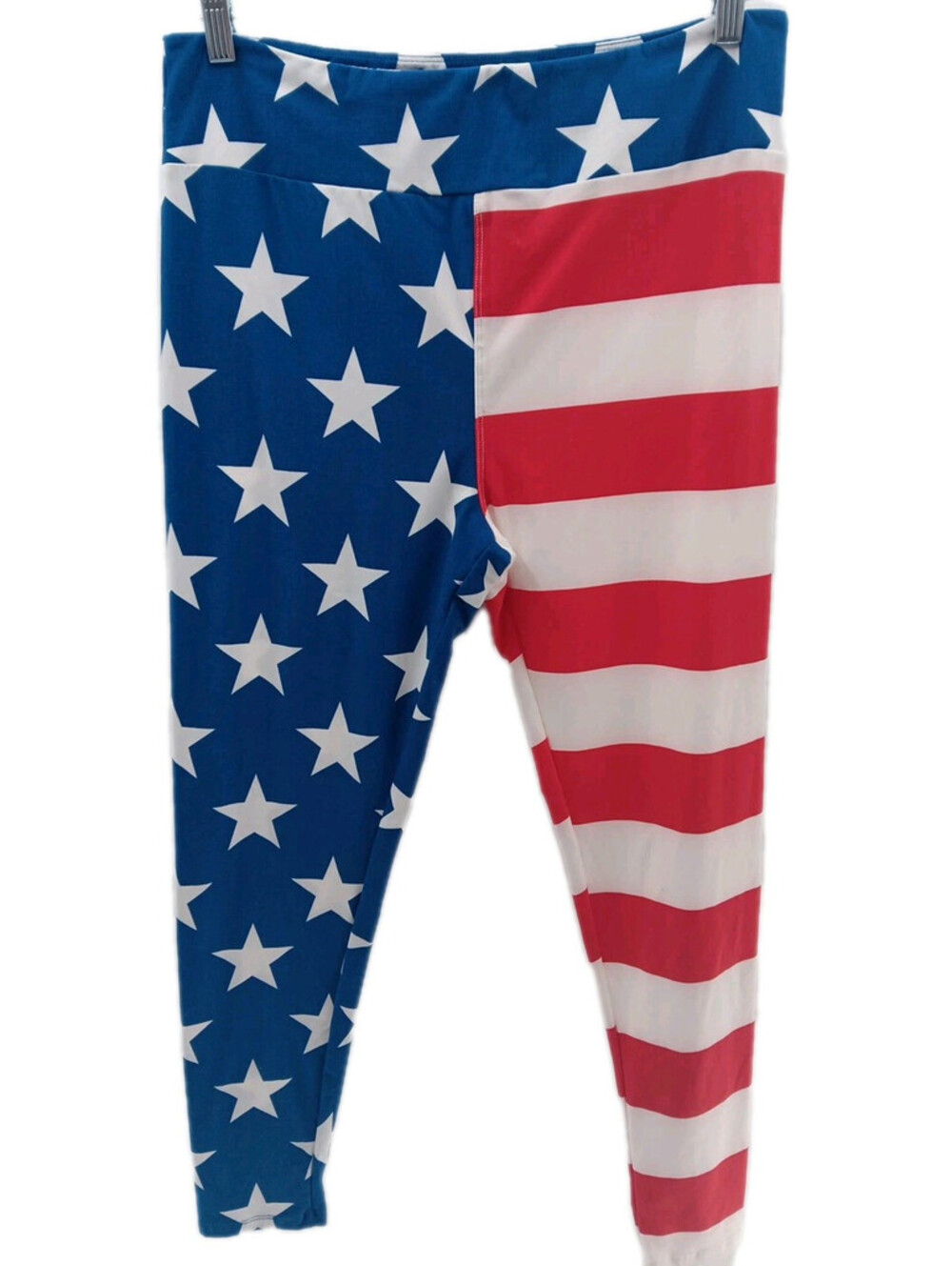Lularoe American Flag Leggings Womens Tall And Curvy 12-18 Multicolor Yoga Pants
